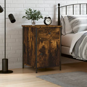 Comodino-Tavolino da notte Rovere Fumo 40x42x60 cm Legno Multistrato 325304