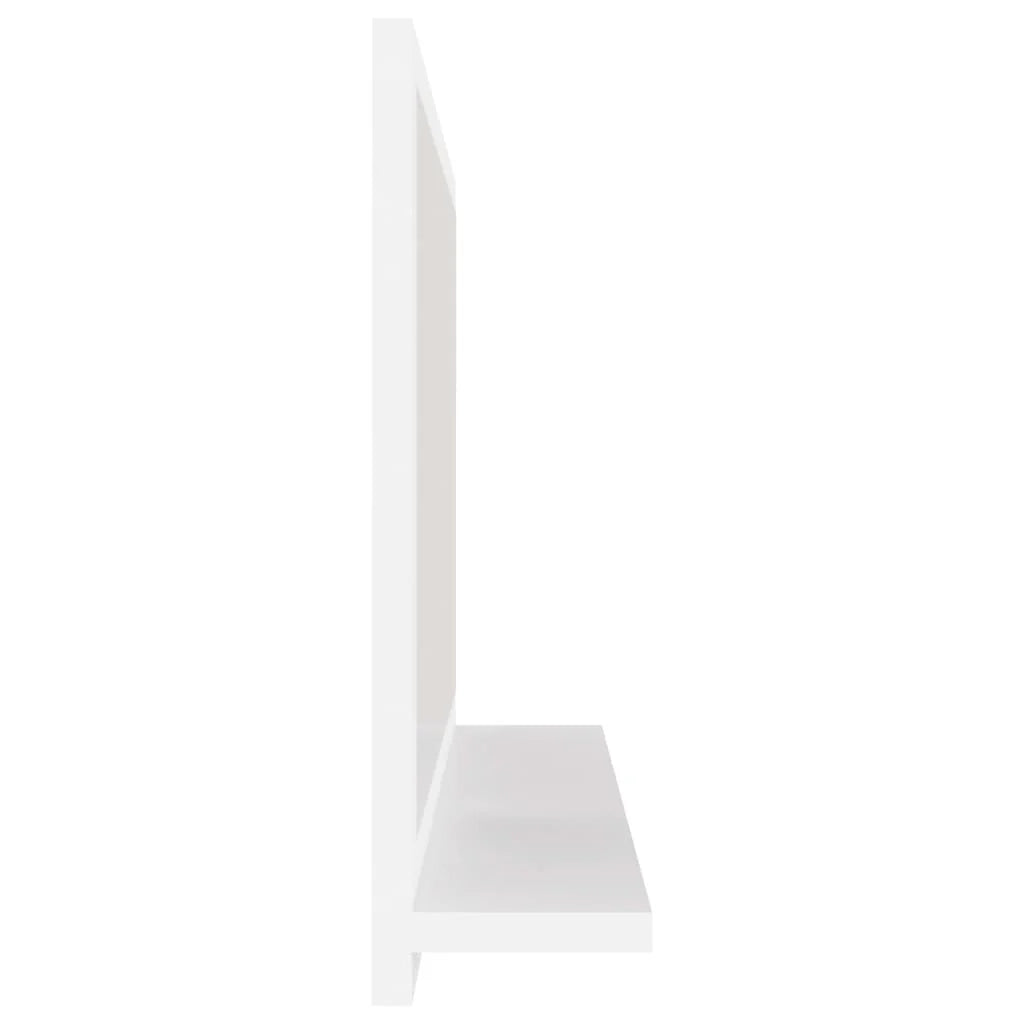 Specchio da bagno 60 x 10,5 x 37 cm in truciolare bianco 02_0006905