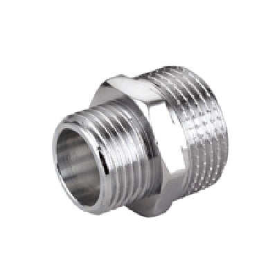 NIPPLE RIDOTTO MM IN OTTONE CROMO IBP- 1/2 x 3/8- IBP- pezzi 10