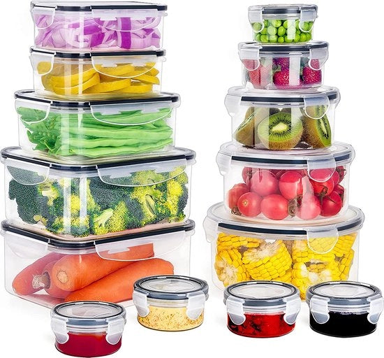 Set di conservazione per la cucina - contenitori per la conservazione di riso zucchero pasta - organizzatore per la cucina - contenitori di magazzino - contenitori di conservazione
