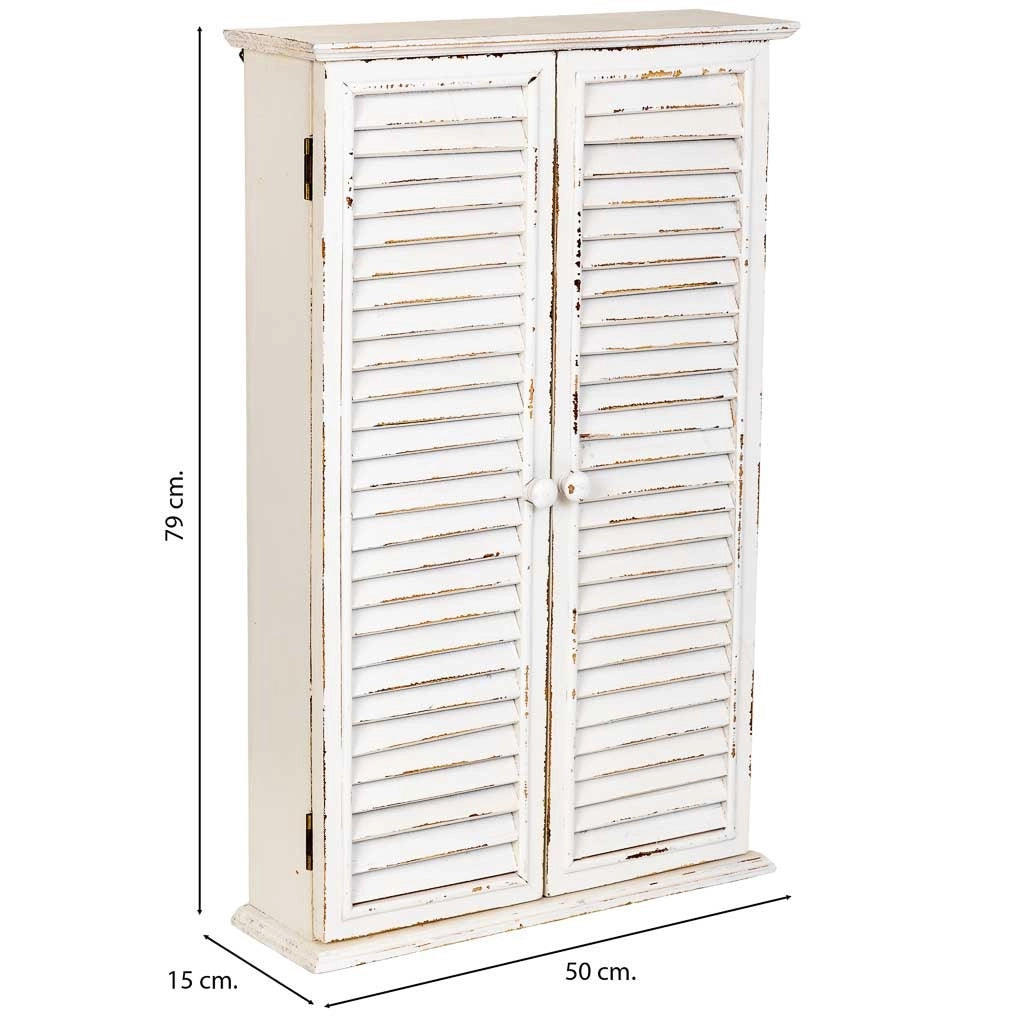 Armadio in legno beige a 2 ante 50x15x79h cm
