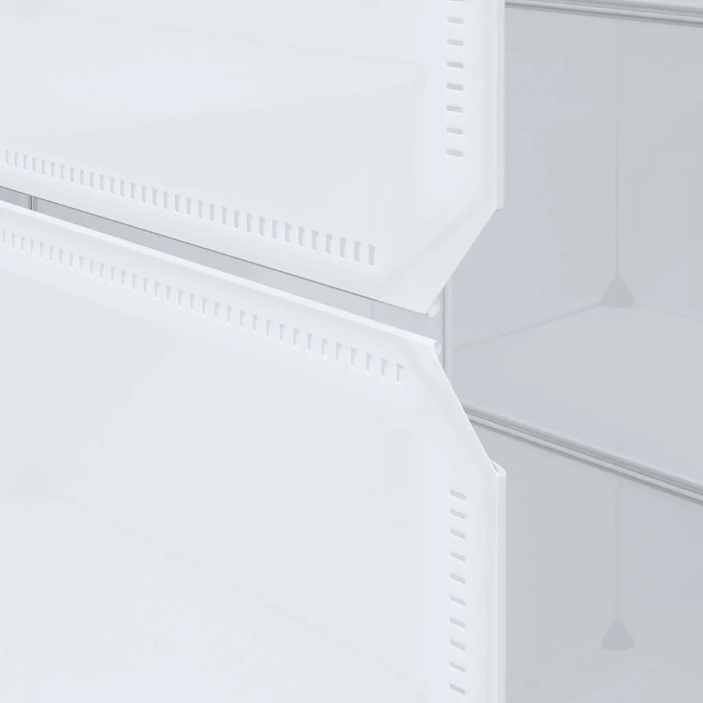 Armadio Modulare con 9 Scomparti 109x36,5x143 cm Bianco CFW1744843