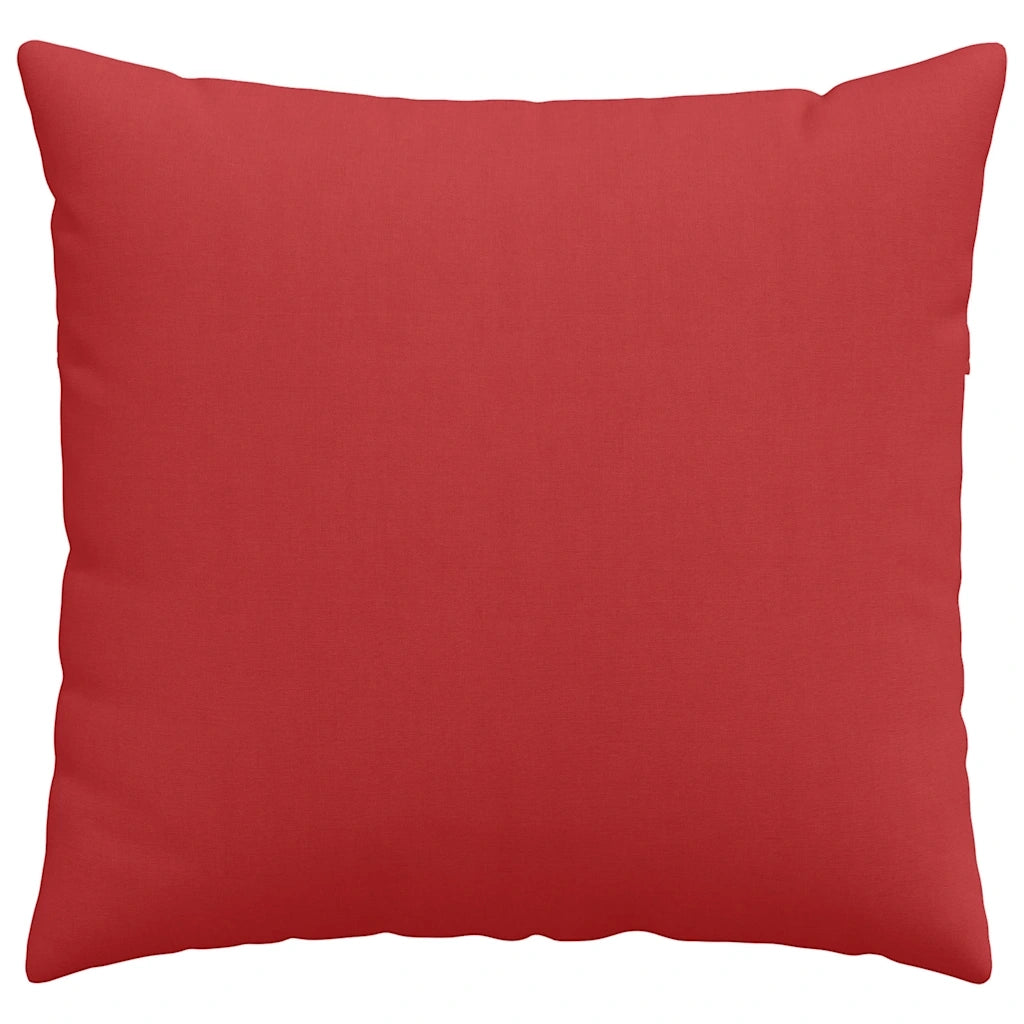 Cuscini da Divano 2 pz-Set di 2 Cuscini per Sofa Rosso 45 x 45 cm Tessuto