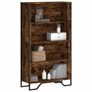 Libreria-Scaffale per Libri-Mobile di Stoccaggio Rovere Fumo 80x31x137,5 cm in Truciolato