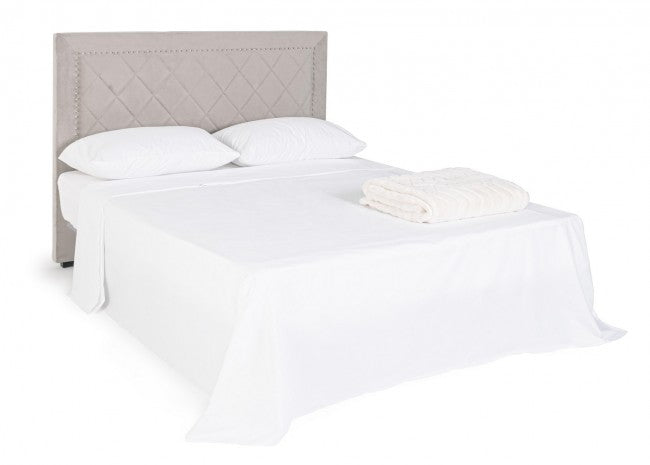 Testiera Letto Ahura Grigio Chiaro 160 in Legno
