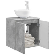 Mobile Lavabo | Armadio Lavabo da Parete Grigio Cemento 49,5 x 41 x 64,5 cm