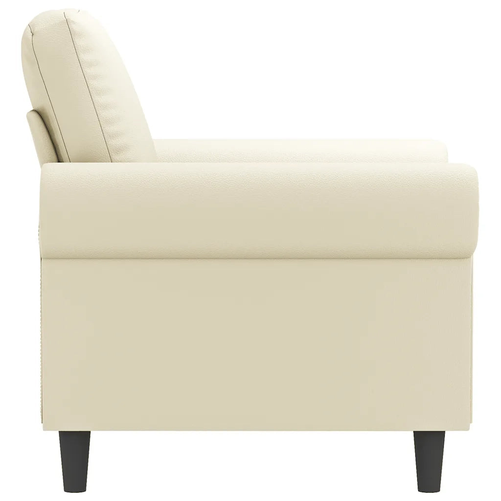 Poltrona | Sedia Relax Crema 60 cm in Similpelle