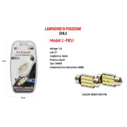 Trade Shop - Lampadine Di Posizione Sv8.5 12v 27 Led 36 Mm 6 Watt Canbus 6000k Maxtech L-p051 -