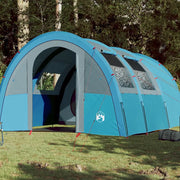 Tenda da Campeggio a Tunnel per 4 Persone Blu Impermeabile 94401