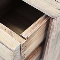 Cassettiera Nelson 110x48x92 h cm in Pino riciclato Marrone