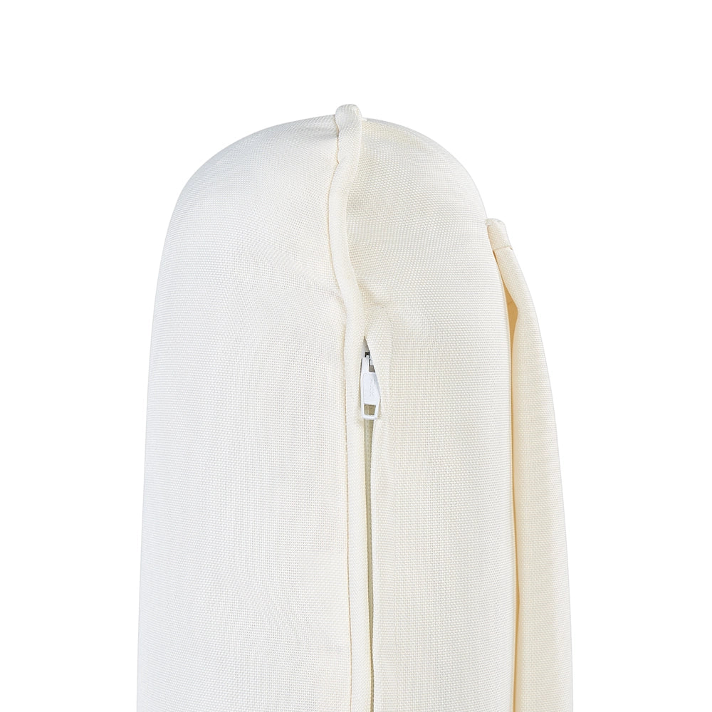 Set di copricuscini da giardino con schienale bianco sporco esterno balcone