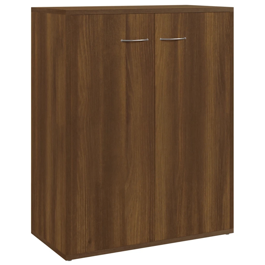 Credenza Rovere Marrone 60x30x75 cm in Legno Multistrato 815380