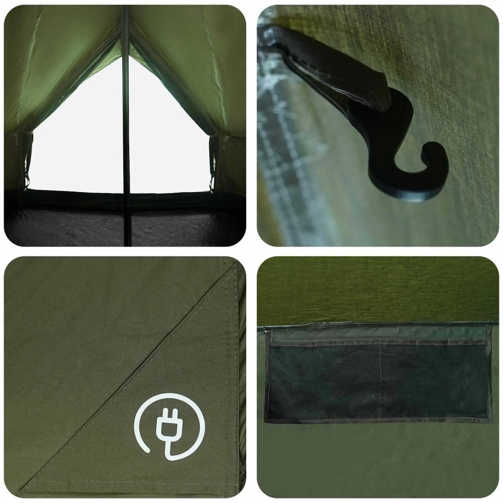 Tenda Familiare Verde militare 10 persone Policotone 42017500