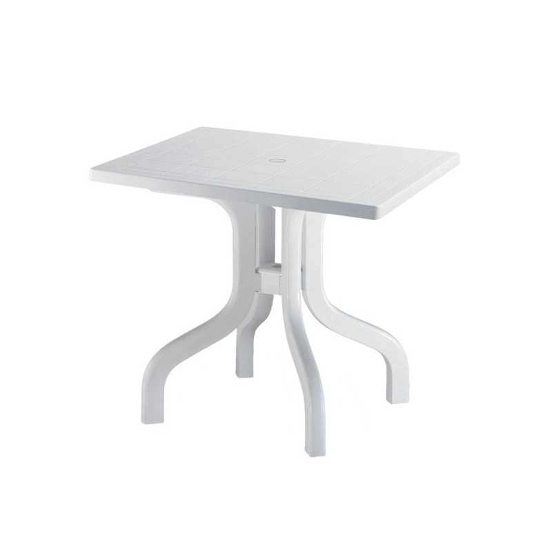 Tavolo Resina Ribalto Bianco 80X 80 1829 Scab