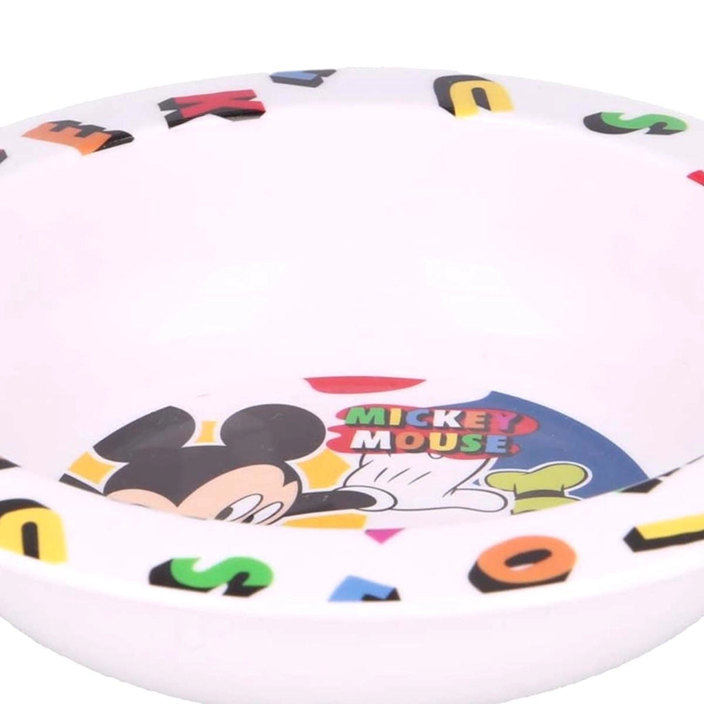 Piatto per bambini in plastica alimentare senza BPA Bianco Mickey Mouse