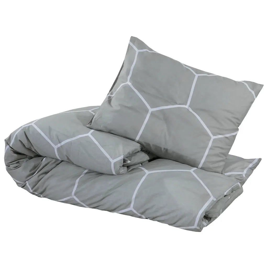 Set Copripiumino Grigio 135x200 cm in Cotone CFW3052887