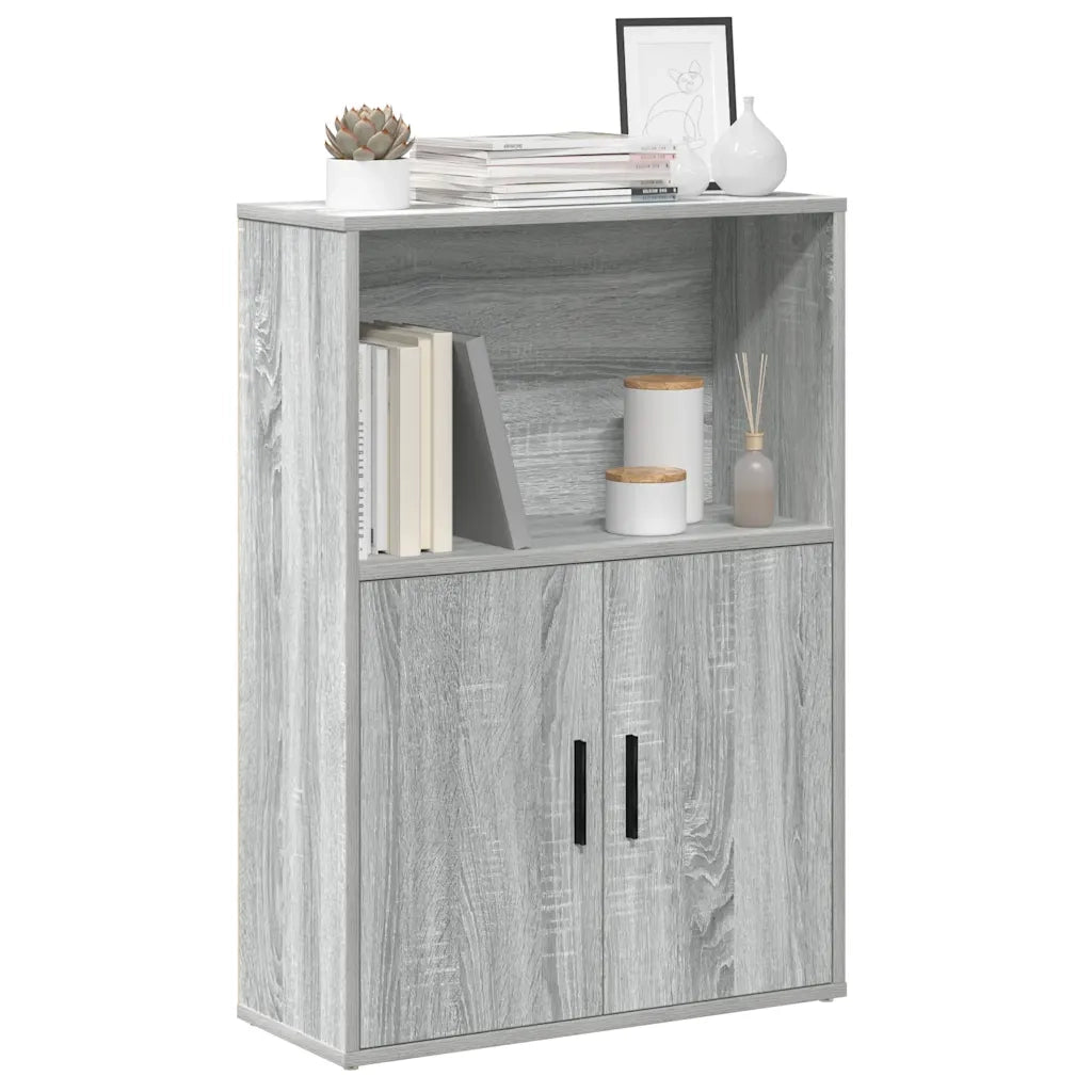 Libreria Grigio Sonoma 60x24x85 cm in Legno Multistrato 860414