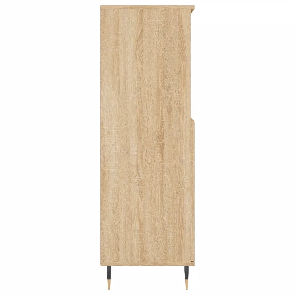 Credenza Rovere Sonoma 60x36x110 cm in Legno Multistrato 831479