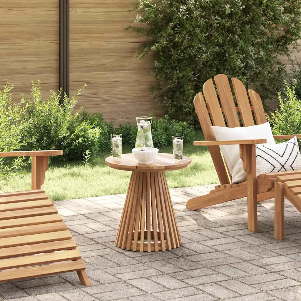 Tavolo laterale Marrone 50 x 50 x 49,5 cm Legno di teak solido 42006348