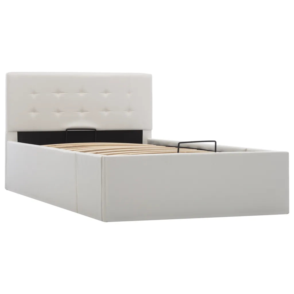 Giroletto con Contenitore Idraulico Bianco Similpelle 100x200cm 285517