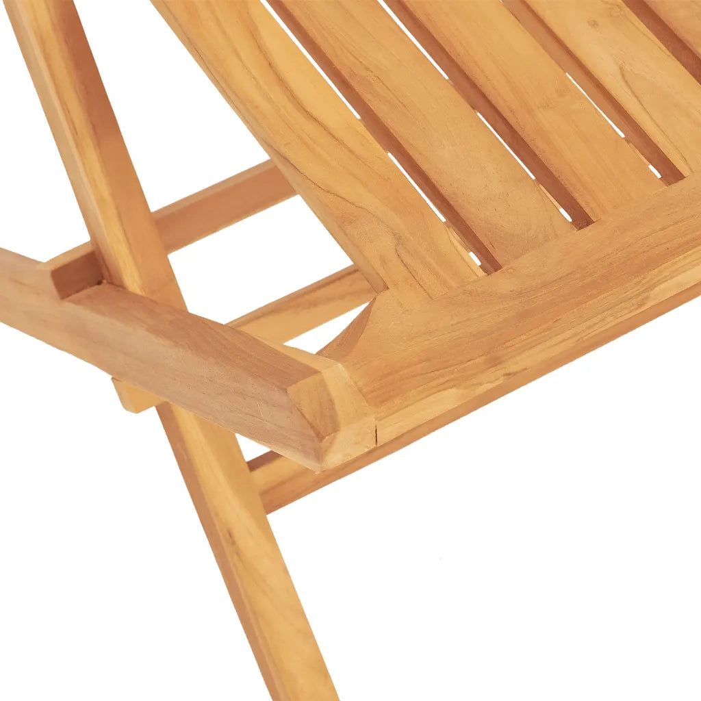 Set da Pranzo per Giardino 5 pz in Legno Massello di Teak 3155018