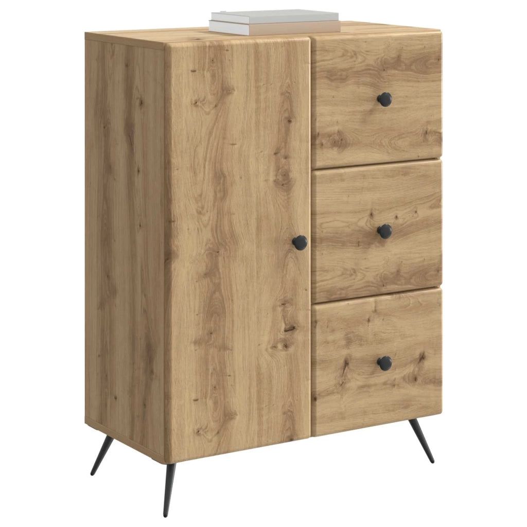 Credenza con cassetto Rovere Artigianale 66 x 34,5 x 90 cm 895554