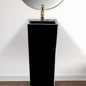 Lavabo Monolitico Rea Kamila Black