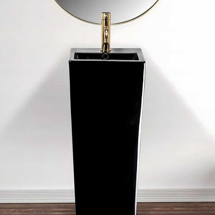 Lavabo Monolitico Rea Kamila Black