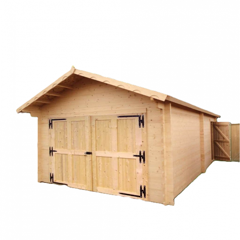 Garage in legno 350x620 cm – Pareti 60 mm – Tetto 24 m² – Vendôme – VN3562S Foresta