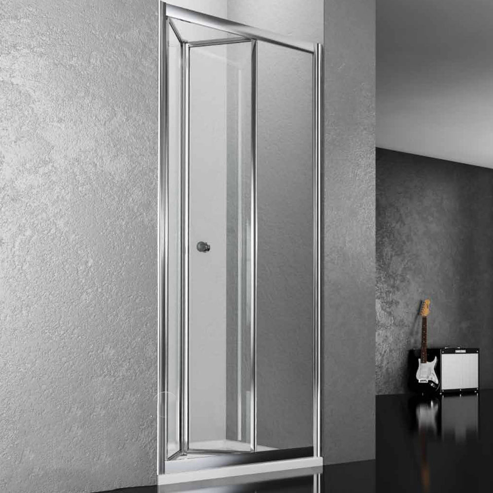 Porta doccia a soffietto book per nicchia con apertura totale cristallo temprato trasparente *** misure 66-70xh190 cm...