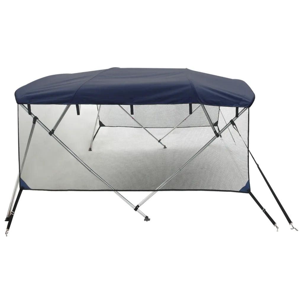 Bimini di Prua Pareti Laterali Rete 4 Archi 243x(185-198)x137cm CFW3678393