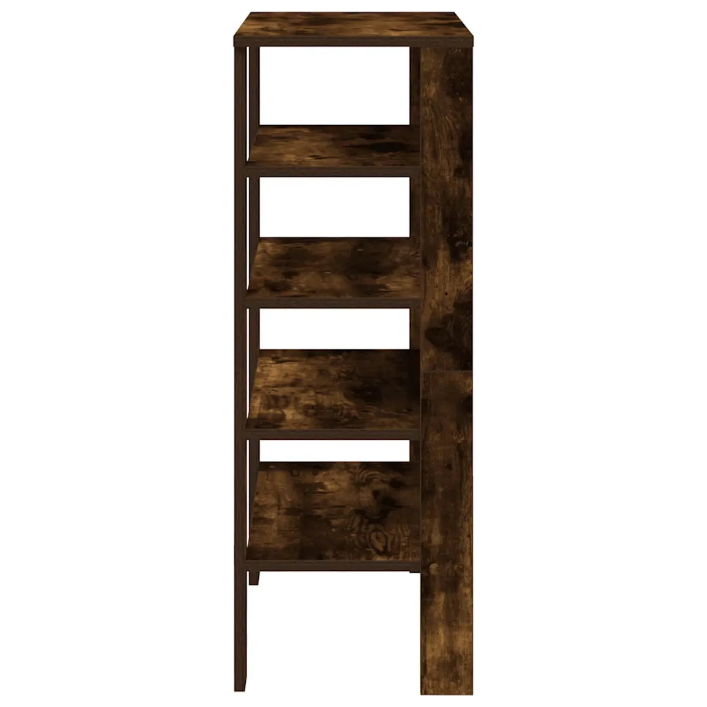 Scarpiera Rovere Fumo 61x32x87,5 cm in Legno Multistrato 859855