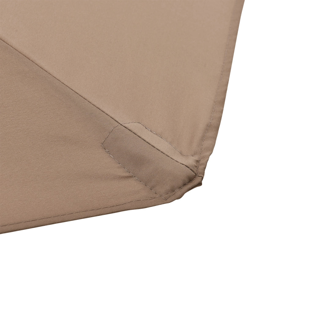 Ombrellone a Semicerchio Eger Parasole a Mezzaluna 300x150 cm Marrone chiaro casa.pro