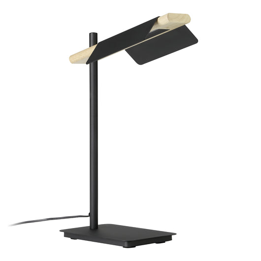 Lampada Da Tavolo Contemporanea Ermua Acciaio Nero Luce Led Integrato 4,5W