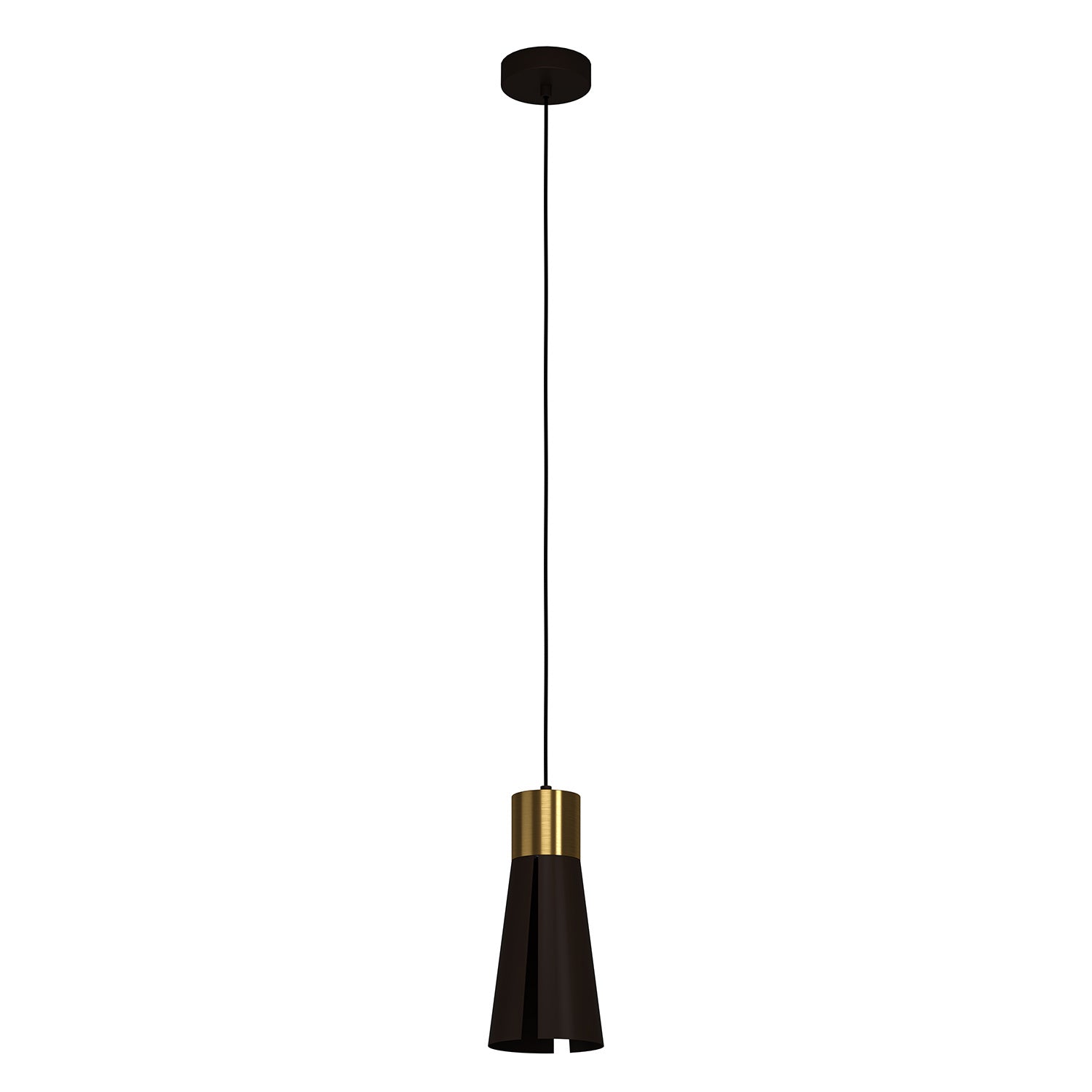 Lampadario A Sospensione Moderno Losalomas Acciaio Moka Ottone 1 Luce Gu10 4,5W