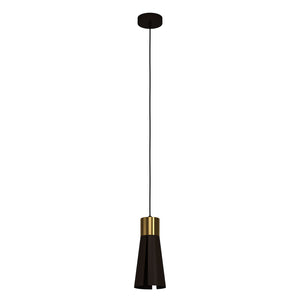 Lampadario A Sospensione Moderno Losalomas Acciaio Moka Ottone 1 Luce Gu10 4,5W