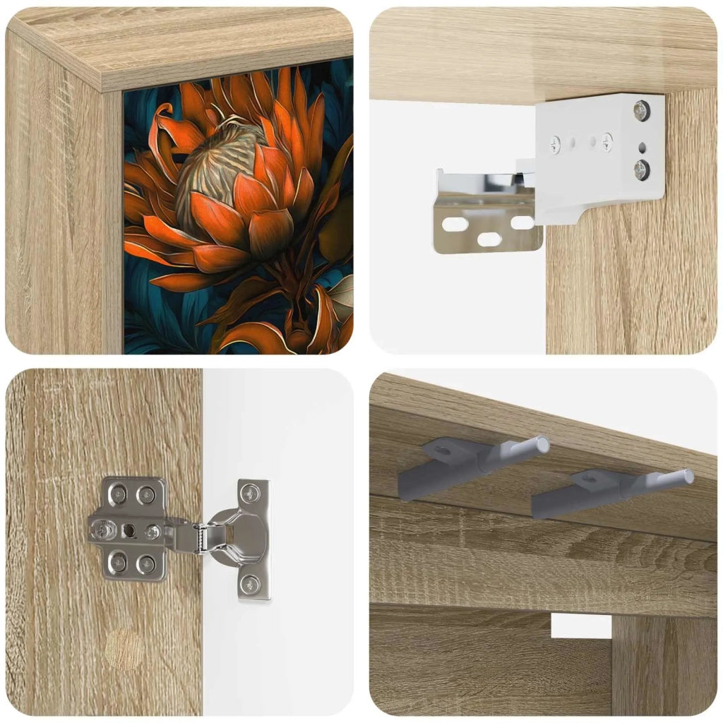 Mobile TV da Parete LOCHEM 69 x 33 x 40 cm Rovere Sonoma 8007111