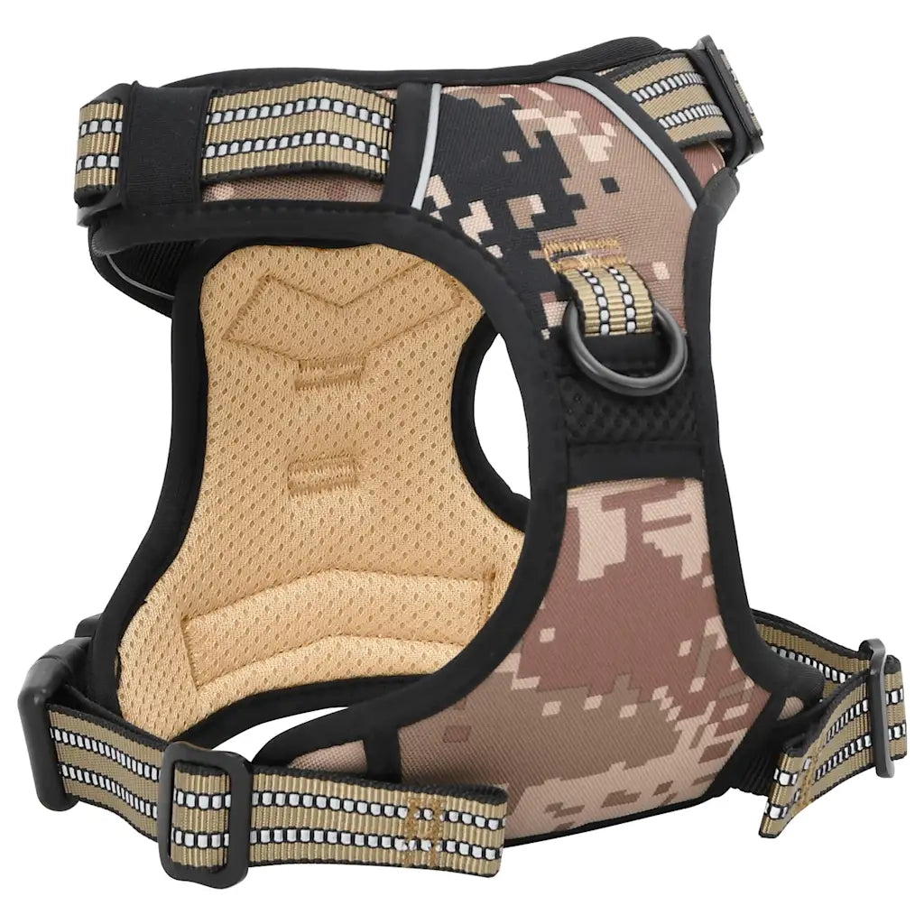Pettorina Cani Guinzaglio Collare Regolabile Marrone XL 4013398