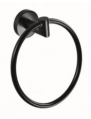 Anello porta asciugamani DARK in ottone nero 17x 17,5x 5,5cm / ø 15cm