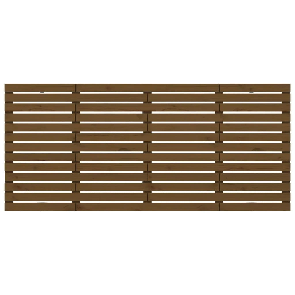 Testiera da Parete Ambra 206x3x91,5cm in Legno Massello di Pino 824671