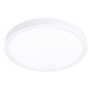 Plafoniera Moderna Fueva Z Alluminio Bianco Led Integrato 19,5W Ip44