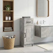 Mobiletto da Bagno UTRECHT Grigio Cemento 30 x 31 x 77 cm 897708