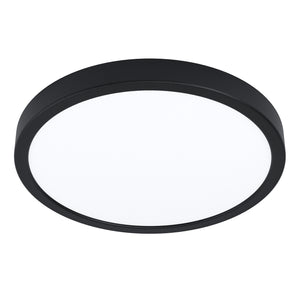 Plafoniera Moderna Fueva Z Alluminio Nero Led Integrato 19,5W 2700 6500K Ip44