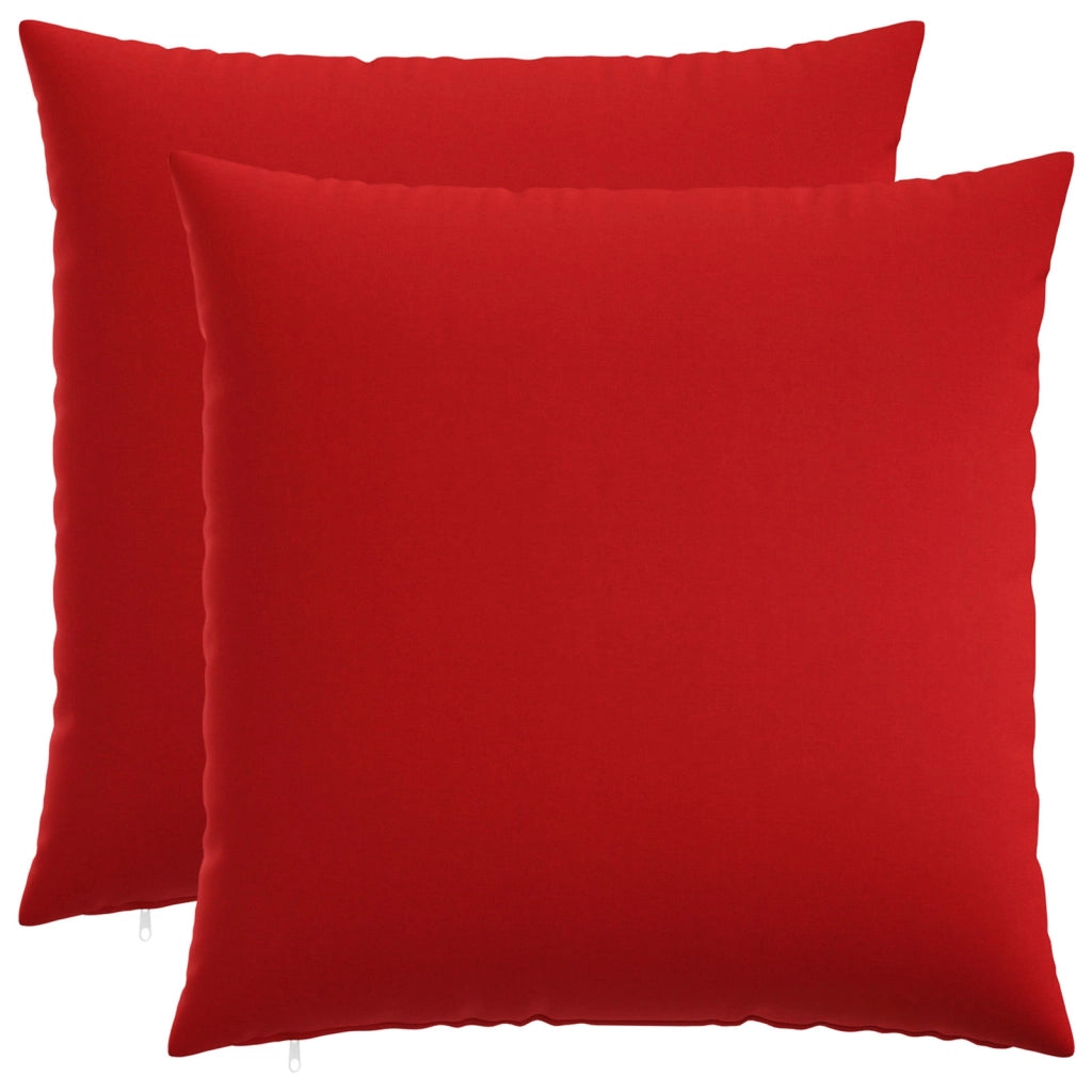 Federa 2 pz HEERLEN Rosso 55 x 55 cm Tessuto 912223