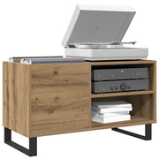 Mobile Porta Dischi Rovere Artigianale 84,5x38x48cm Multistrato 857245