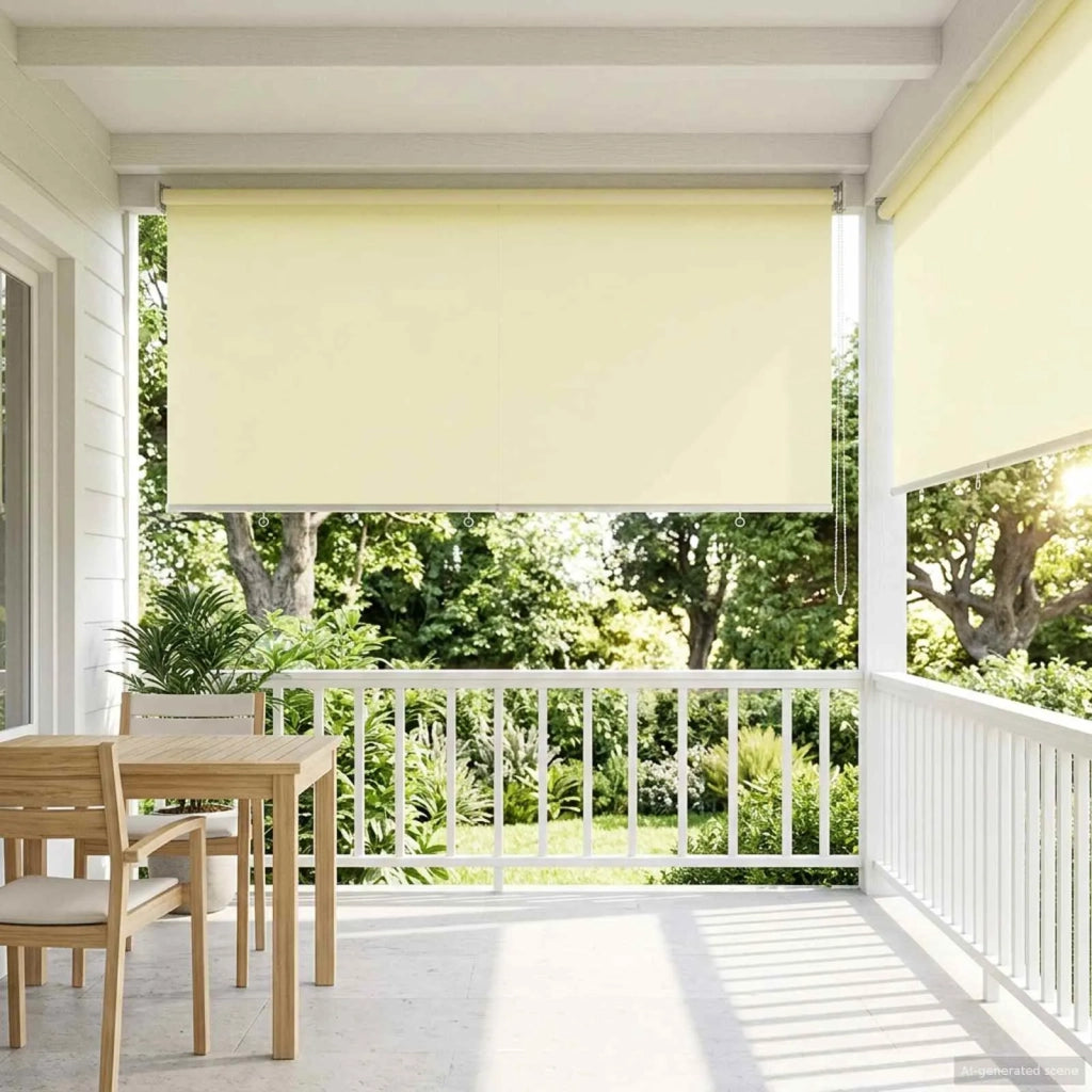 Voletta a rullo con protezione UV Crema 160 x 230 cm Poliestere