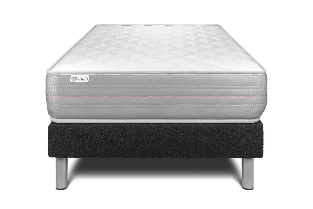 Letto con materasso VITALMEMO 120 x 200 cm Rete Kit Nero