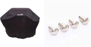 Accessori universali per gasgrill resistenti al tempo con 3 e 4 bruciatori - 140766 e Accessorio per gasgrill Gear Trax, zinco - 140025