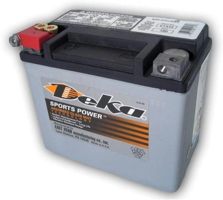 BATTERIA DEKA ETX12 AGM/ERMETICA 12V 10AH 180AEN