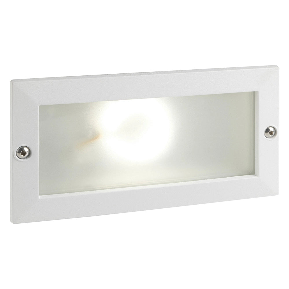 SEGNA PASSO LED INCASSO RETTANGOLARE APERTO 'ESCAPE' colore nero - 10 watt  - SOVIL